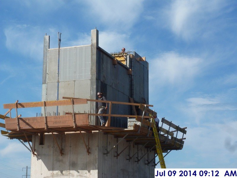 Started installing rebar at Elev. 4-Stair -2 Facing South-West (800x600)